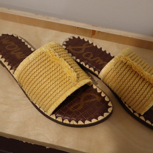 Sam Edelman Slides - Size 8.5 - Yellow - Picture 3 of 6